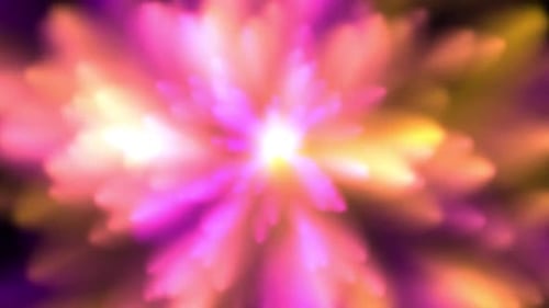 Abstract Glowing Light Burst Background Loop
