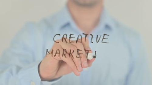 Creative Marketing Written on Glass Surface