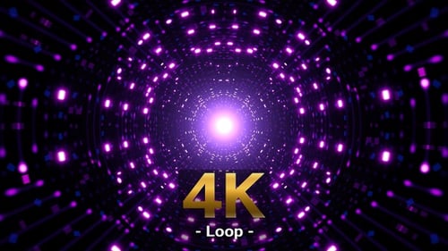 Purple Disco Light Tunnel