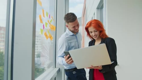 Colleagues Working Together on a Project