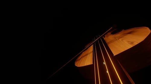 Introducción al fondo negro de violín