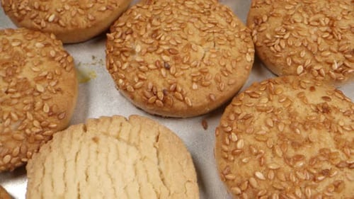Fresh Cookies on a Pan