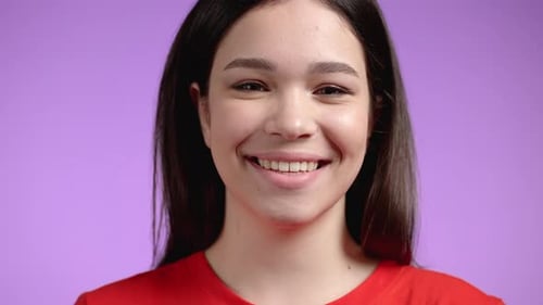 Close Up of Smiling Young Woman