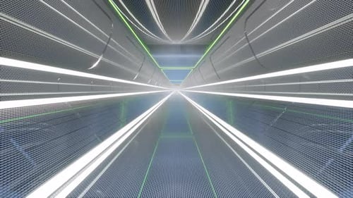 Science 3d Futuristic Tunnel Technology Digital Geometric Design Modern Design