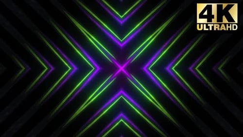 5 Colorful Abstract Shape Vj Loop Pack