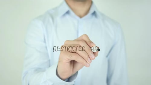 Restricted Area, Writing On Screen