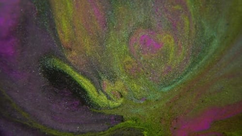 Mischung aus farbigen Farben kochend