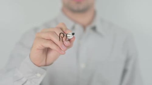 Jeder Tag ist ein Neuanfang, der auf transparentem Bildschirm schreibt