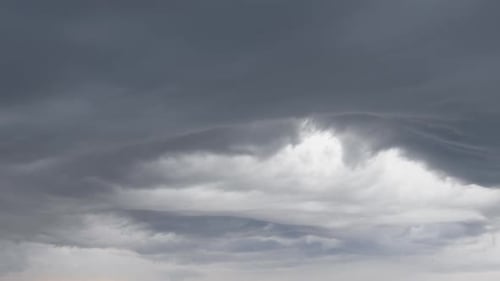 Moving Clouds in an Overcast Sky