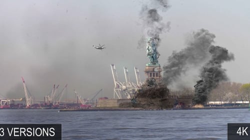 Pack Statue de la Liberté détruite lors d'une attaque