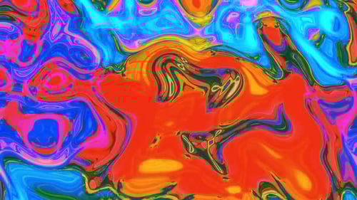Vibrant Abstract Fluid Color Swirl Motion Background