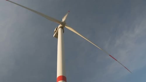 Windmill Spinning in the Evening