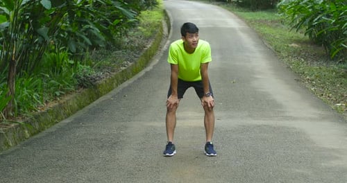 Runner Taking a Break