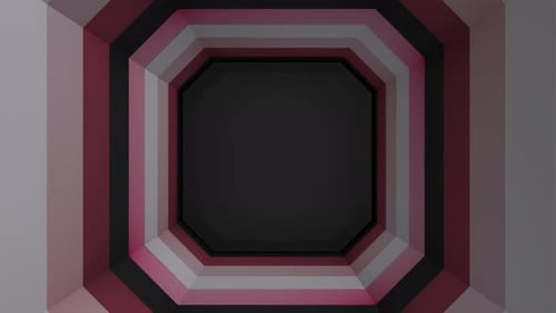 Tunnel en papier géométrique polygonal