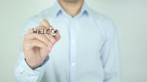 Welcome To Your New Life, Writing On Transparent Screen