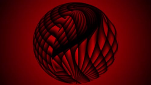 Red Colorful Glowing Colorful Circle Animation Background