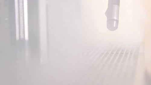 Espresso Machine Steaming Close Up