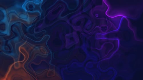 Abstract Fluid Glowing Lines Looping Background Animation