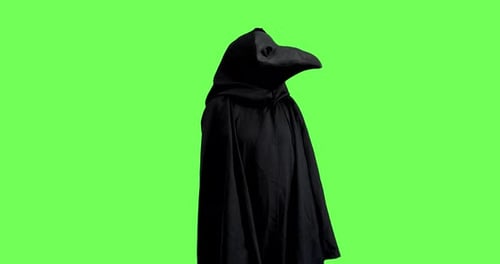 Black Plague Doctor Green Screen