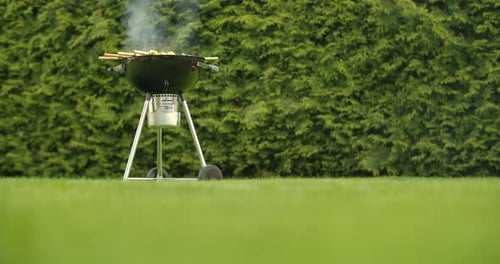 Kettle Grill in the Garden