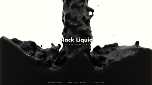 Dynamic Black Liquid Fill Reveal Animation