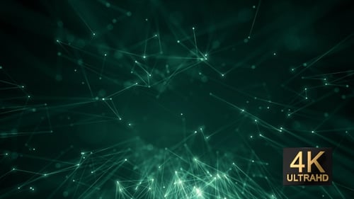 Dynamic Plexus Network Connection Background Animation