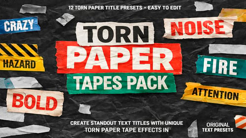 Torn Paper Tapes Pack