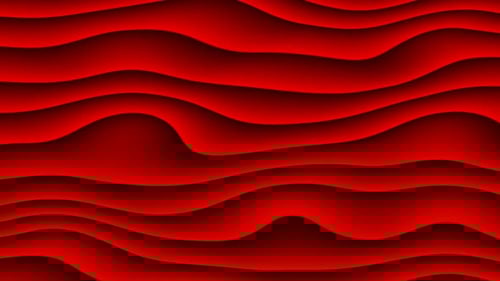 Ondas líquidas lisas rojas