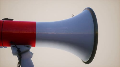 Elektrischer Retro-Lautsprecher Megaphon