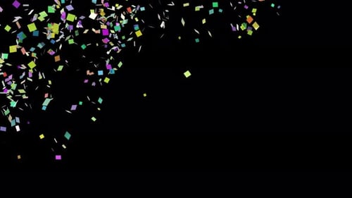 Colorful Confetti Explosion and Fall Celebration Overlay