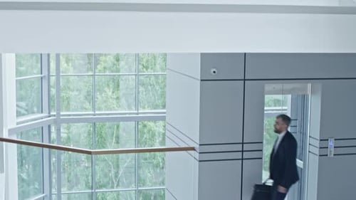 Businesspeople Walking in Business Centre