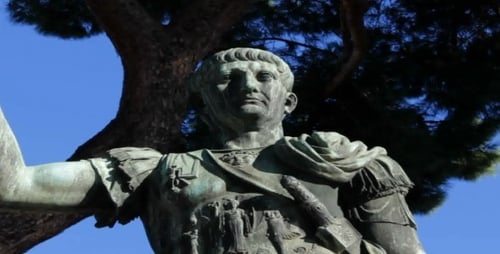 Trajan's Statue in Rome