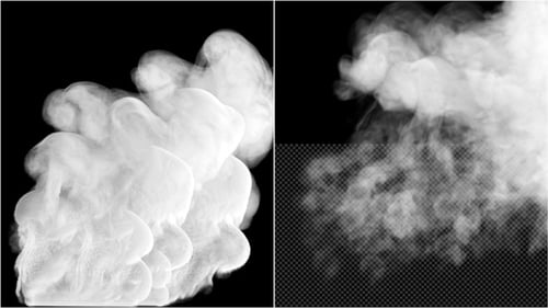 Fluid Smoke Cloud Transition Effect