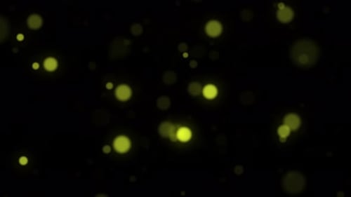 Lumières bokeh lumineuses vertes