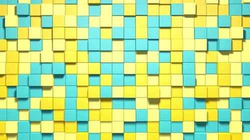 3D Abstract cubes loop