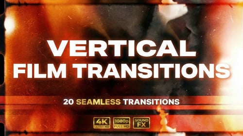 Dynamic Film Burn Transition Pack for Vertical Videos