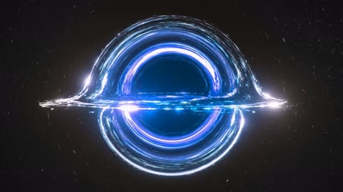 Blue Black Hole Simulation Seamless Loop