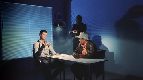 Police Interrogation with Interviewee and Detectives