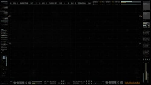 Futuristic Source Code Digital Data Telemetry Display