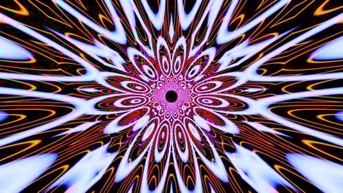 Magic Kaleidoscope Tube Background Vj Loop HD