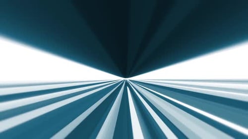 Futuristic Blue and White Speed Tunnel Background Loop
