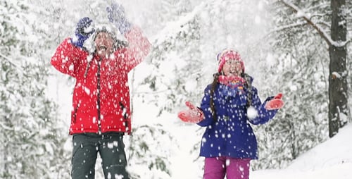 Starker Schneefall