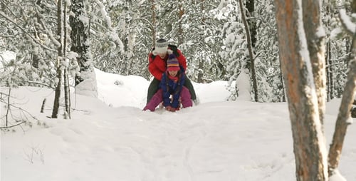 Schneebedecktes Wochenende