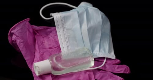 Medical Mask, Gloves, and Hand Sanitizer Equipment
