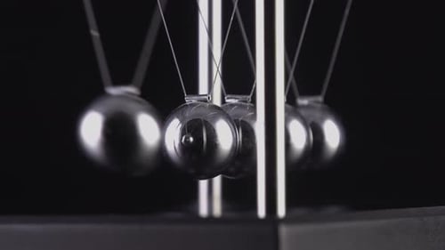Newton's Cradle Slow Motion