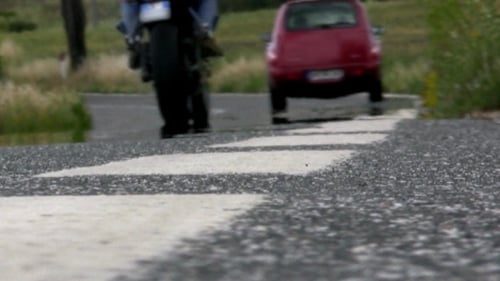 Mirage Over The Asphalt Road