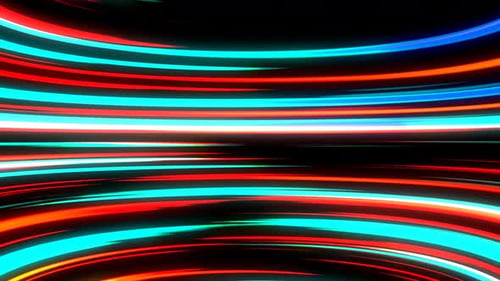 Dynamic Neon Light Streaks Speed Background