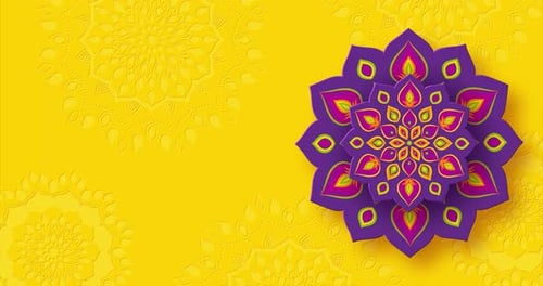 Colorful Decorative Mandala Animation for Festivals