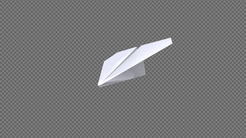 Paper Plane - Blank Page - Flying Transition III