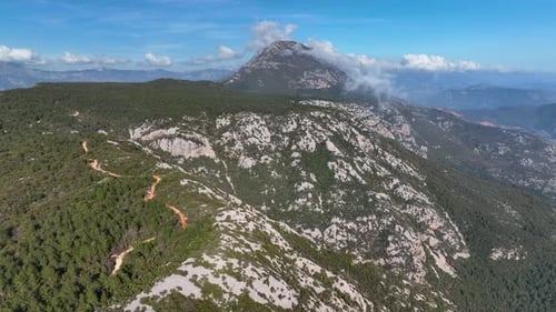 Cordilleras en Turquía Vista aérea 4 K